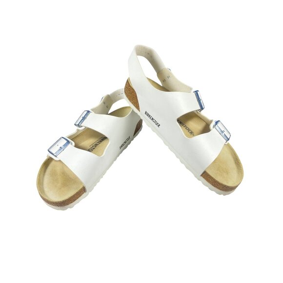 Birkenstock Back Strap ''Milano'' Leather White W's 41 /10 MSRP$117 - Picture 7 of 17